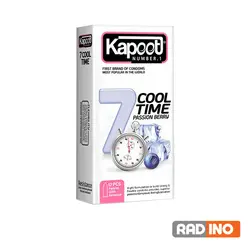 کاندوم 7 کاره سرد کاپوت مدل Kapoot 7 Cool Time - رادینو پلاس