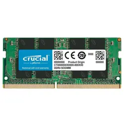 رم لپ تاپ DDR4 تک کاناله 3200 مگاهرتز CL22 کروشیال ظرفیت 16 گیگابایت