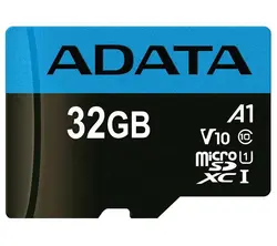 کارت حافظه microSDHC ای دیتا مدل Premier V10 A1 کلاس 10 استاندارد UHS-I سرعت 100MBps ظرفیت 32 گیگابایت