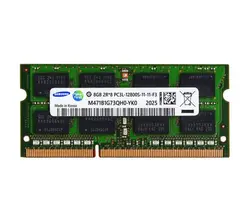 رم لپ تاپ DDR3 تک کاناله 1600 مگاهرتز CL11 سامسونگ مدل PC3L ظرفیت 8 گیگابایت