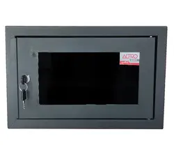 رک DVR و شبکه آلترو 4 یونیت با عمق 36 درب شیشه‌ای و سینی