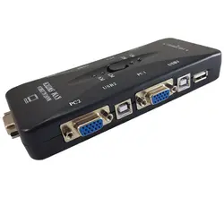 سوییچ چهار پورت KVM دستی USB