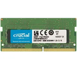 رم لپ تاپ DDR4 تک کاناله 2666 مگاهرتز CL19 کروشیال مدل CT8G4SFS8266 ظرفیت 8 گیگابایت