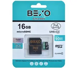 کارت حافظه MicroSDHC بکسو استاندارد UHS-I U3 سرعت 90MBps ظرفیت 16 گیگابایت