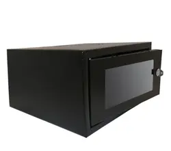 رک DVR و شبکه کبیر صنعت 4 یونیت با عمق 36 درب شیشه ای و سینی
