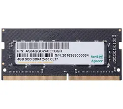 رم لپ تاپ DDR4 تک کاناله 2400Mhz اپیسر ظرفیت 4 گیگابایت