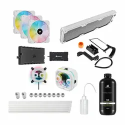 کیت خنک کننده مایع پردازنده کورسیر HYDRO X SERIES iCUE XH303i RGB PRO White
