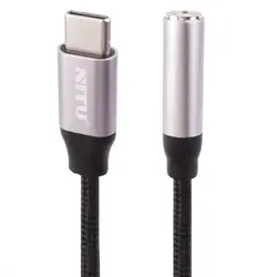 مبدل Type-C به جک 3.5 میلی متری نیتو مدل NX016 طول 0.12 متر