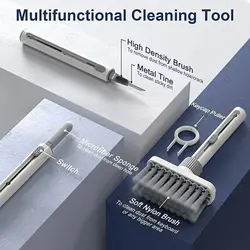 کیت تمیز کننده ایرپاد و کیبورد گرین لاین مدل GNCLGBRUSHWH 5 in 1