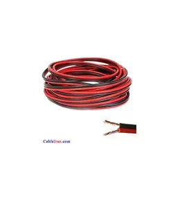 سیم برق باندی / بلندگو / اسپیکر / لوستر رسانیک 16 رشته دو رنگ تمام مس  - ‎2*0.5
