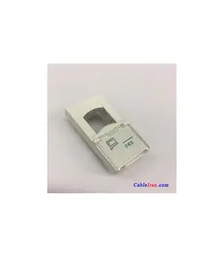 تجهیزات شبکه فیس پلیت PKS تک پورت باریک     بسته 100 عدد