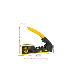 ابزارآلات ابزار شبکه آترین تجارت آچار سوکت زن شبکه مدل میان گذر ته باز  - 7088