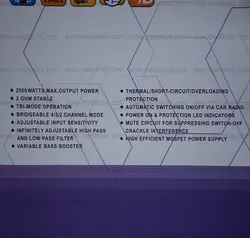 امپلی5کانال خودرو برند MATRIX ماتریکس MX5050.5