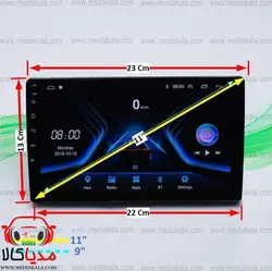 مانیتور خودرو اندروید برند گلدویژن مدل GL232 سایز 9 اینچ