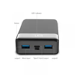 پاوربانک وریتی مدل V-P-A-123PD ظرفیت 10000