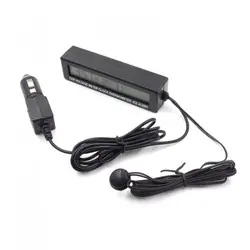 دماسنج دیجیتال با ساعت برای اتومبیل و خانه EC88