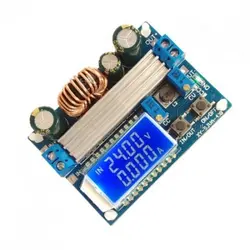 ماژول رگولاتور DC به DC کاهنده 4 آمپر با قابلیت نمایش و تنظیم ولتاژ و جریان خروجی
