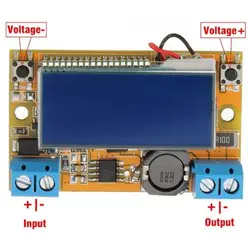 رگولاتور کاهنده قابل تنظیم 3A با دکمه فشاری و نمایشگر LCD