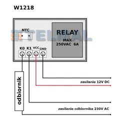 کنترل کننده دما مدل W1218