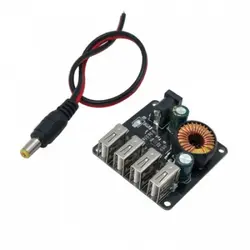 ماژول رگولاتور DC به DC کاهنده داری چهار خروجی 4A 5V USB