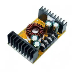 ماژول رگولاتور DC به DC کاهنده 10 آمپر دارای نمایشگر و قابلیت تنظیم ولتاژ و جریان خروجی