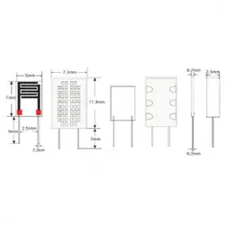 سنسور سنجش رطوبت مقاومتی HR202