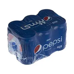 نوشابه قوطی گازدار پپسی با طعم کولا - 330 میلی لیتر بسته 6 عددی - فروشگاه اینترنتی کالا 35