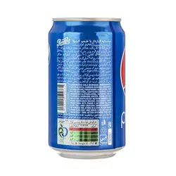 نوشابه قوطی گازدار پپسی با طعم کولا - حجم 330 میلی لیتر