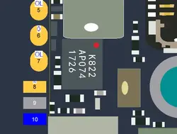آی سی تریپلکسر آیفون ایکس اس مکس | IC Triplexer iPhone XS Max (TPLX2U_A)(TPLX2L_A)(ACFM_W223_AP1)