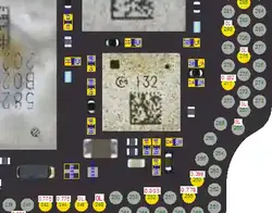 آی سی سوییچ آنتن بلوتوث و وای فای آیفون ۱۲ و ۱۲ پرو | (U_2G_L_W)(MDFEGYFB-132) IC Switch Bluetooth And Wifi Antenna iPhone 12 Pro / 12