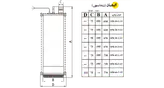 پمپ کفکش ۳۵ متری ۳ اینچ اسپیکو سه فاز دو جداره با تابلو کنترل مدلSP8-35-3