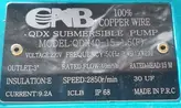 کفکش سی ان بی ۱۵ متری ۳ اینچ فلوتردار تکفاز CNB QDX40-15-1/5F-