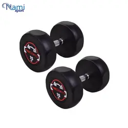 دمبل گرد وزن 15 کیلوگرم round dumbbell