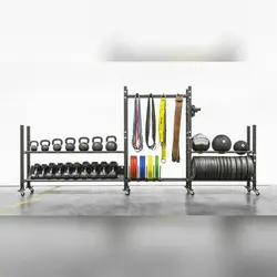 رک تجهیزات و اکسسوری باشگاهی مدل چرخ دار