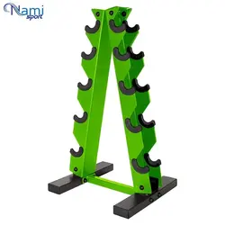 رک دمبل بانوان 2 طرفه  2-way dumbbell rack مدل NS04