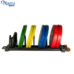 رک صفحه هالتر افقی Horizontal barbell plate rack