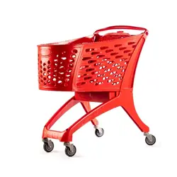 ترولی چرخ فروشگاهی 160 لیتری پلی کربنات