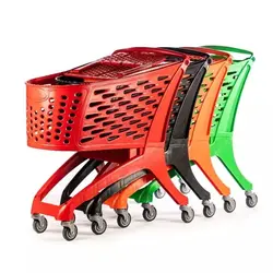 ترولی چرخ فروشگاهی 160 لیتری پلی کربنات