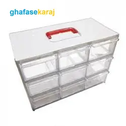 جعبه ابزار کشو الکترونیک 9 کشو بزرگ