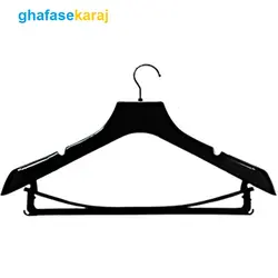 چوب لباسی اپل دار مشکی تسمه دار