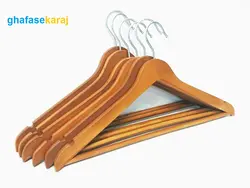 چوب لباسی چوبی یک عددی