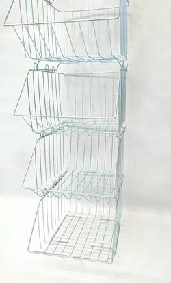 سبد  تکی فروشگاهی عرض 30 گالوانیزه