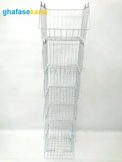 سبد  تکی فروشگاهی عرض 30 گالوانیزه