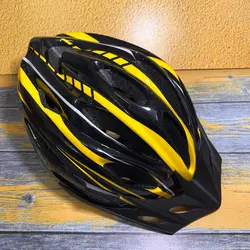 کلاه دوچرخه سواری وایب مدل تیمبر VIBE TIMBER زرد مشکی مدیوم