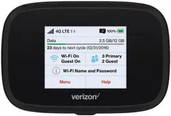 مودم جیبی  سیمکارتی verizon وریزون مدل 7730L 4G LTE  با تست سرعت عالی  باتری 4.400 میلی آمپر