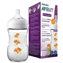 شيشه شير نچرال 260 میل طرح ببر اونت Avent Natural Feeding Bottle
