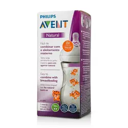 شيشه شير نچرال 260 میل طرح ببر اونت Avent Natural Feeding Bottle