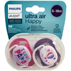 پستانک الترا ایر اونت 6 تا 18ماه Avent بسته دو عددی