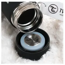 فلاسک سرد و گرم دوجداره کودک تویست شیک مشکی Twistshake