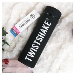 فلاسک سرد و گرم دوجداره کودک تویست شیک مشکی Twistshake
